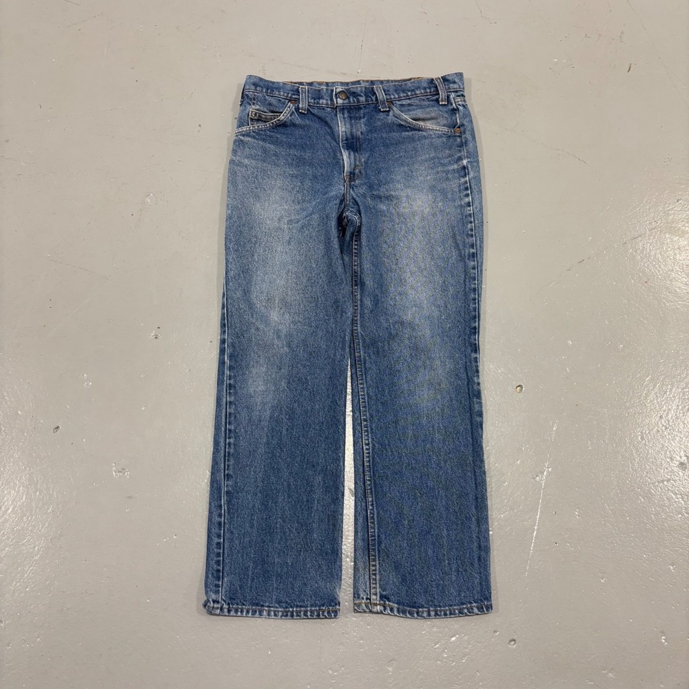 Vintage Levis 918-0216 Orange Tab Jeans Mens 34x28.5 Blue Straight Leg Made USA
